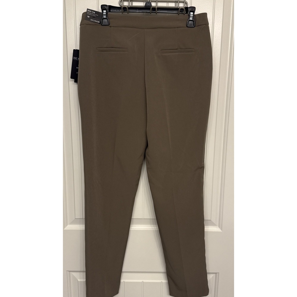 Zac And Rachel BOND 18 Woman's Size 10 Dress Pants Slim Leg Wrinkle Resistan NWT - Picture 6 of 7